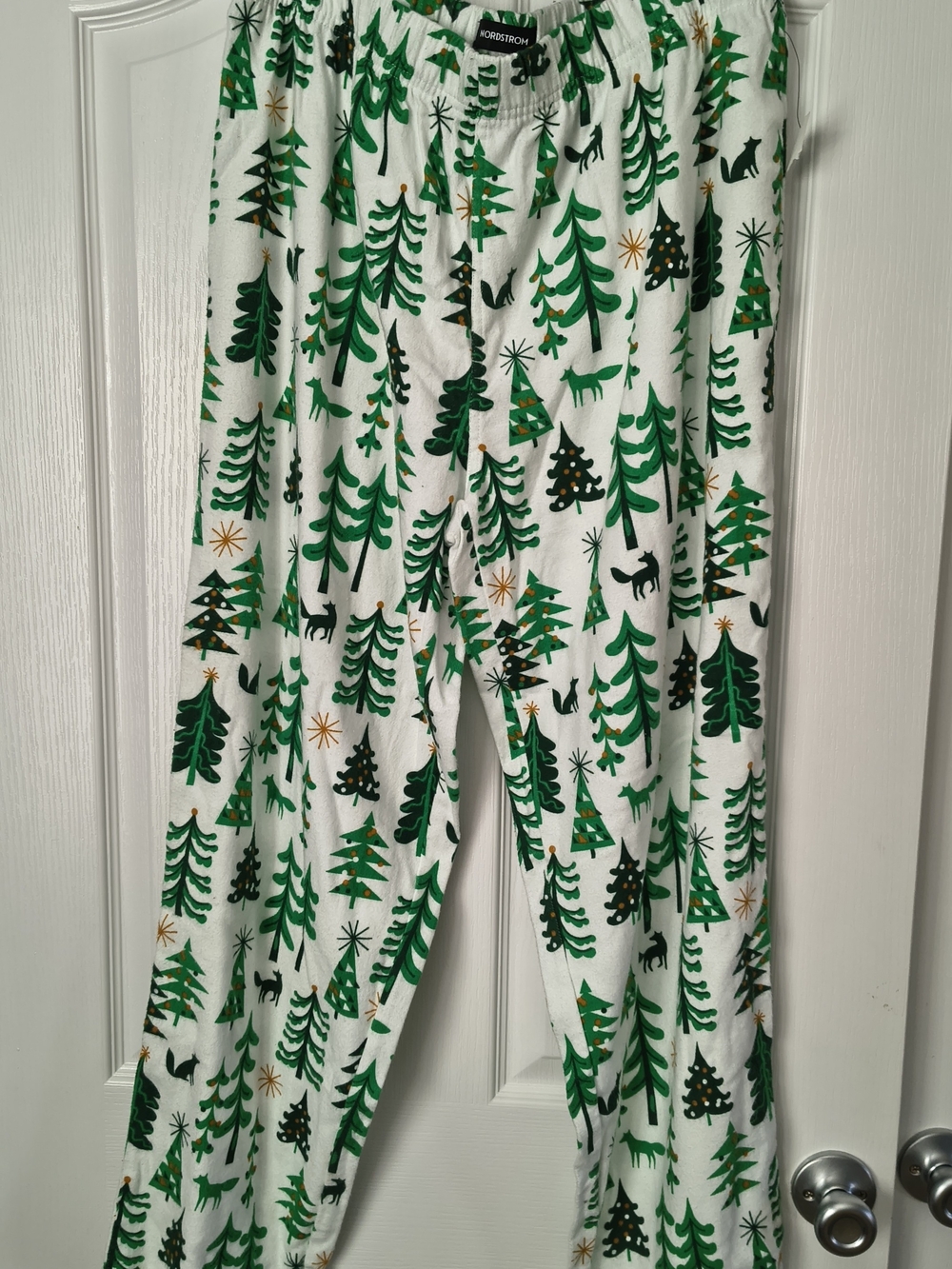 Nordstrom Women's Christmas Tree Flannel Sleep Pants Winter Holiday Cozy